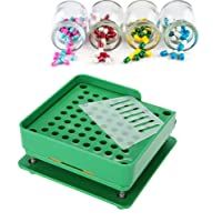 HURRISE Placa de Relleno de Polvo de cápsulas de 187 Agujeros- máquina manual de encapsular cápsula de relleno vitaminas…